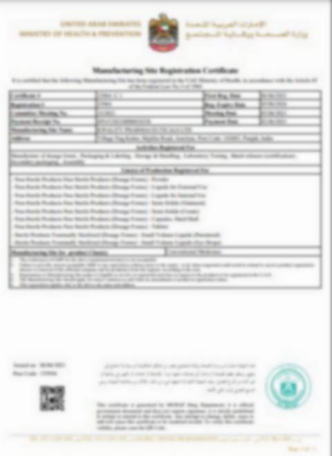 UNITED ARAB EMIRATES MINISTRY OF HEALTH & PREVENTION